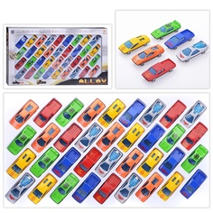 Игрушечная машинка Oubaoloon металл, 36 шт, в коробке