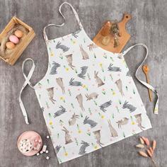 Фартук "Доляна" Fluffy bunnies 60х70 см, 100% хлопок, 164 г/м2 No Brand