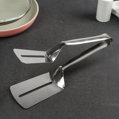 Щипцы-лопатка Доляна, 25×7 см, 201 сталь No Brand