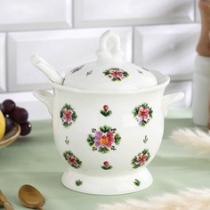 Сахарница "Ситец", 16х12,5 см, 540 мл No Brand