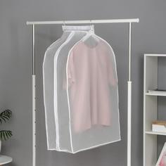 Чехол для одежды плотный Доляна, 60×90×30 см, PEVA, цвет белый No Brand