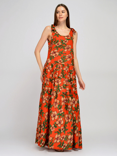Платье женское Viserdi 10285 оранжевое 44 RU