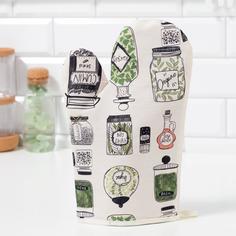 Варежка-прихватка "Этель" Kitchenware 20х27см,100% х/л, саржа 190 г/м2 No Brand