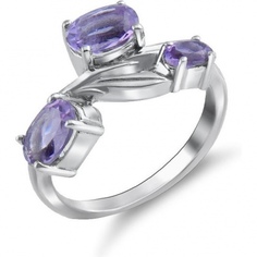 Кольцо из серебра с аметистом р. 17 Silver Wings 210134-e-am-06