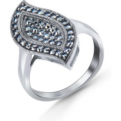 Кольцо из серебра с марказитом р. 17,5 Silver Wings 211038-39