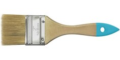 Кисть флейцевая, натур. cветлая щетина, деревянная ручка 1,5" (38 мм) MOS