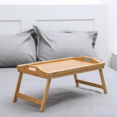 Поднос-столик, 50×30×23 см, бамбук No Brand