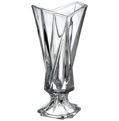 Ваза для цветов 40 см н/н Crystalite Bohemia "Оригами Без декора" 132301