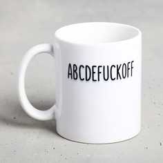 Кружка «ABCDEFUCKOFF», 300 мл No Brand
