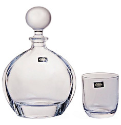 Набор для виски 7 предметов Crystalite Bohemia "Oрбит Без декора" 006771