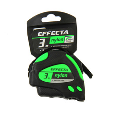 Рулетка 3м/19мм с автостопом и магнитом Effecta Nylon 580319 *1