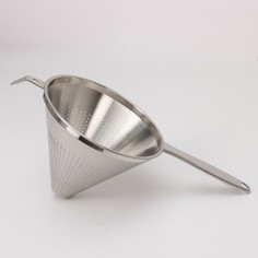 Дуршлаг «Общепит», 41×21×15,8 см, 304 марка стали, длинная ручка No Brand