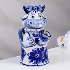 Молочник "Коровушка" , 20,5х12х23см,V=800мл, гжель No Brand