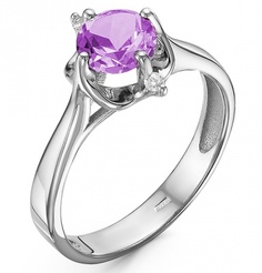 Кольцо из серебра с фианитом р. 19,5 Империал К1263/Ag-617/14 Imperial