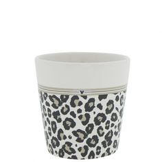 Чашка White/leopard and stripes (для кофе) Bastion Collections