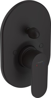 Смеситель для ванны Vernis Blend, однорычажный, ВМ, матовый черный (71449670) Hansgrohe