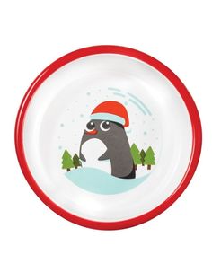 Миска для питомца Triol Новогодний пингвин керамическая, 0,25 л