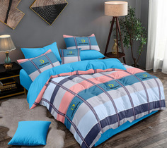 Постельное белье 2х сп Sleeping Place поплин простынь на резинке хлопок 100%