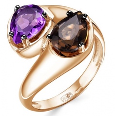 Кольцо из серебра с аметистом р. 18,5 Империал К1345/Ag-607/41ПОЗ Imperial