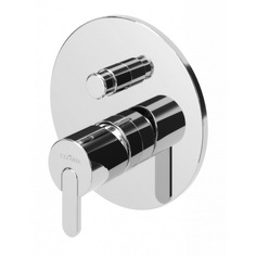 Смеситель встраиваемый для душа Cezares Leaf черный матовый LEAF-VDIM-NOP