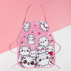 Фартук детский Этель "Lovely cats", 49 х 39 см No Brand