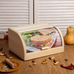 Хлебница "Сытный завтрак", 39х30х20см, "Добропаровъ" No Brand