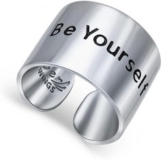 Кольцо из серебра с эмалью р. 16,5 Silver Wings 21by-198