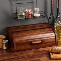 Хлебница деревянная "Кантри", 45 см, массив бука No Brand