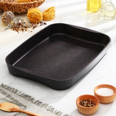 Противень Granit Ultra blue, 40×29,5×5 см, антипригарное покрытие, цвет чёрный No Brand