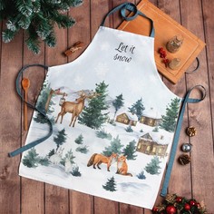 Фартук "Этель" Forest animals 60х70см, 100% хл, саржа 190 гр/м2 No Brand