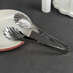 Щипцы кухонные «Ракушка», 201 сталь, 22,5×6,3 см No Brand