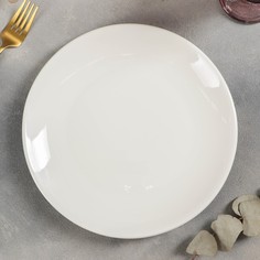 Тарелка обеденная White Label, d=25 см, цвет белый No Brand