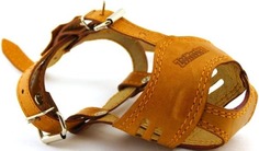 Намордник ZooMaster кожаный №2, объем 25 см, длина 4 см, короткий, 2-слойный