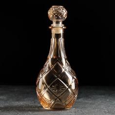 Штоф «Белла», 750 мл, 10×10×28 см, цвет золотой No Brand