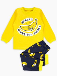 Пижама детская Веселый малыш 381170 цв. желтый р. 122