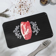 Противень для разморозки продуктов Доляна, 35,5×20,5 см, цвет чёрный No Brand