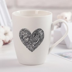 Кружка Доляна «Сердце», 350 мл No Brand