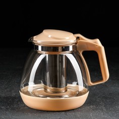 Чайник заварочный «Джони», 1,5 л, с металлическим ситом, цвет МИКС No Brand