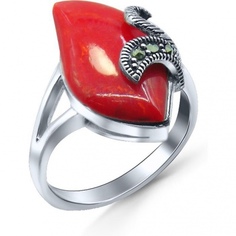 Кольцо из серебра с марказитом р. 17 Silver Wings 210665-39
