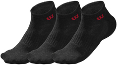 Комплект носков Wilson M Quarter Sock 3Pr/Pk _ черный