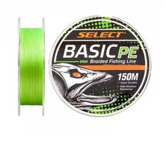 Шнур Select Basic PE 8x 150m (светло-зелёный) #0.6/0.1mm 12LB/5.5kg (1870.31.37)