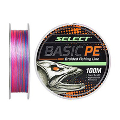 Шнур Select Basic PE 4x 100m (мультиколор) 0.16mm 18LB/8.3kg
