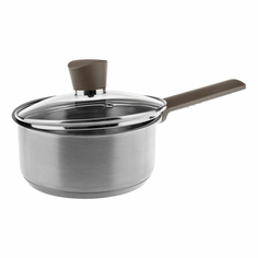 Ковш Hitt Aesthetic со стеклянной крышкой 16 х 7,5 см 1,5 л