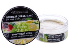 Пенный скраб-мусс Фруктовый микс для лица и шеи Крымская Натуральная Коллекция