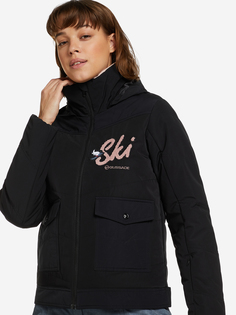 Куртка утепленная женская Glissade, Черный, размер 42