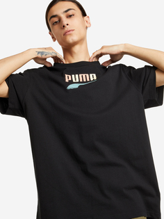 Футболка мужская PUMA Ess+ 2 Col Logo, Черный, размер 44-46