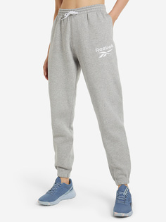 Брюки женские Reebok Identity Logo, Серый, размер 44