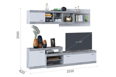 Стенка Империал Домино Ателье светлый/Белый Imperial