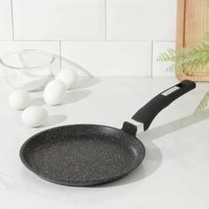 Сковорода блинная Гранит black. Induction Pro, d=22 см, пластиковая ручка, антипригарное п Мечта