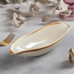 Салатник «Сапфир», 24×9,5×5,5 см, цвет бежевый No Brand